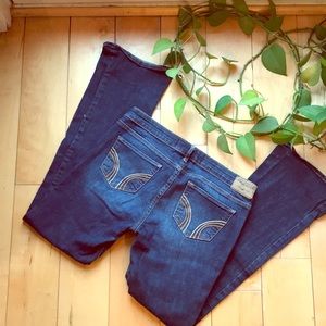 HOLLISTER• Faded Bootcut Jeans